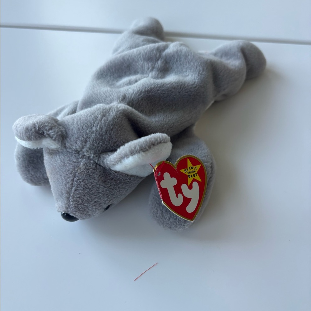 Ty Beanie Baby- Gray and White  Koala Bear- MEL 1996